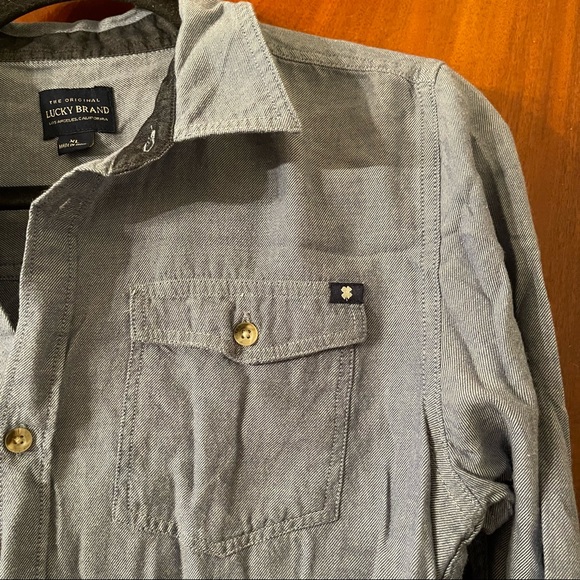 Lucky brand long sleeve denim button up - Picture 4 of 9